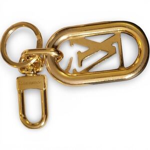 💛🔑 Authentic Louis Vuitton LV Initiales Gold Bag Charm & Key Holder 🔑💛